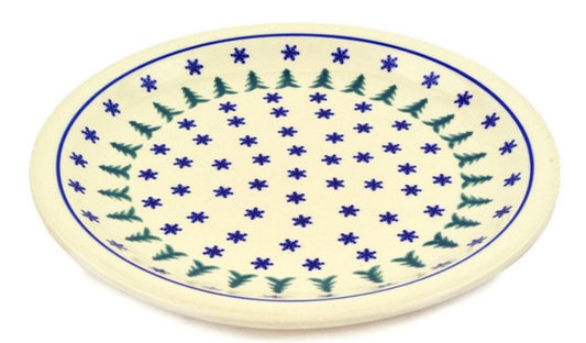 Zaklady, Evergreen Snowflakes, Plate/Platter 11"