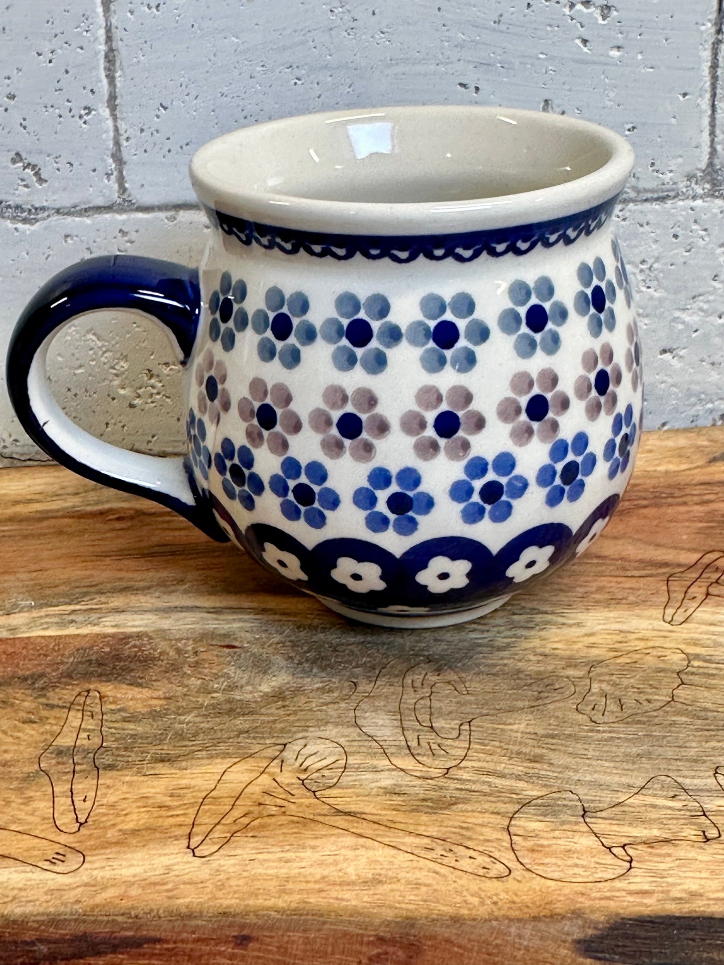 Manufaktura, Floral Chain, Medium Belly Mug