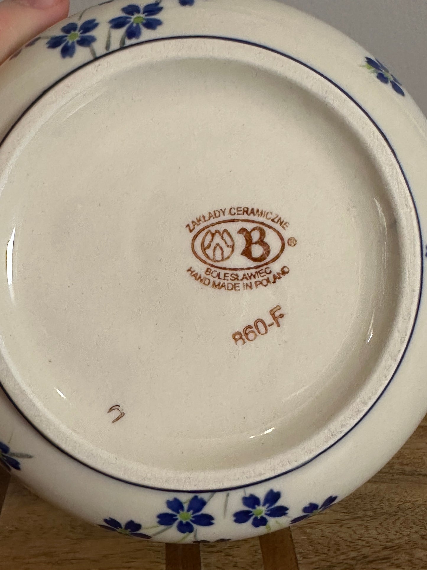 Zaklady, Preowned Blue Floral Bowl