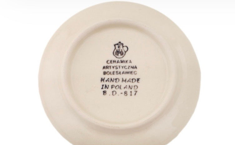 Ceramika Artystyczna, Blue Rose Spiral, Coaster/Mini Plate