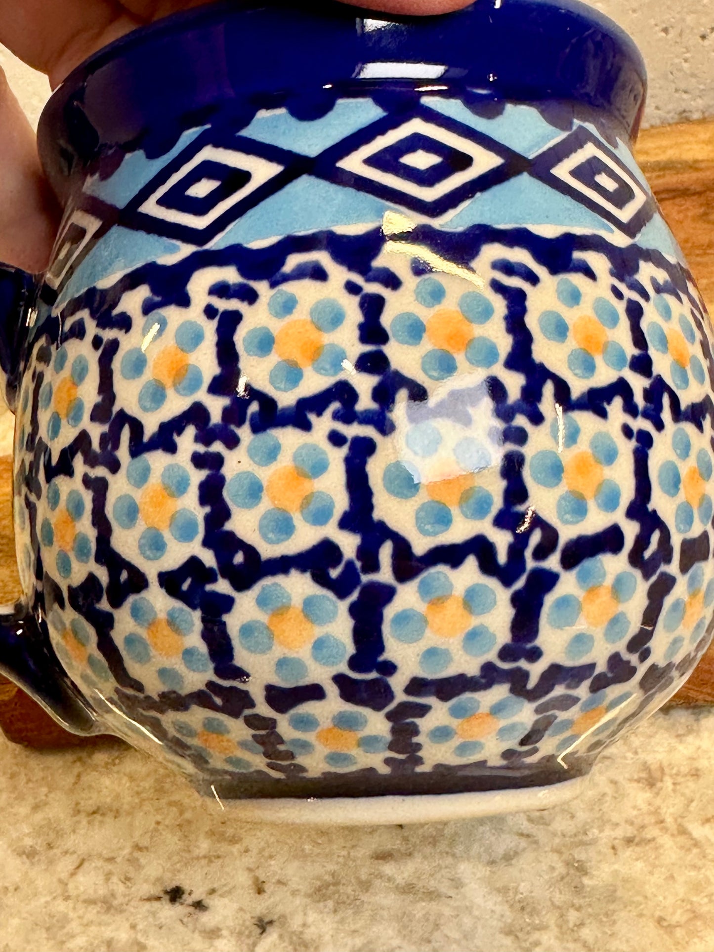 Manufaktura, Blue Diamond, Medium Bubble Mug