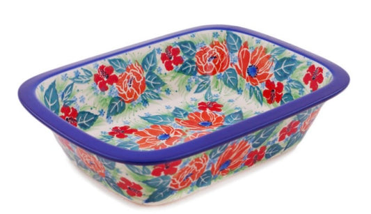 Ceramika Artystyczna, UnikatU5145,  Harmonious Rectangular Baker