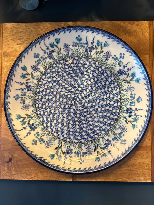 Ceramika Artystyczna Polish Pottery, Winter Garden Dinner Plate