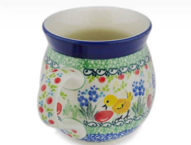 Ceramika Artystyczna, U5205 Little Gold Chick, Medium Bubble Mug 12 oz