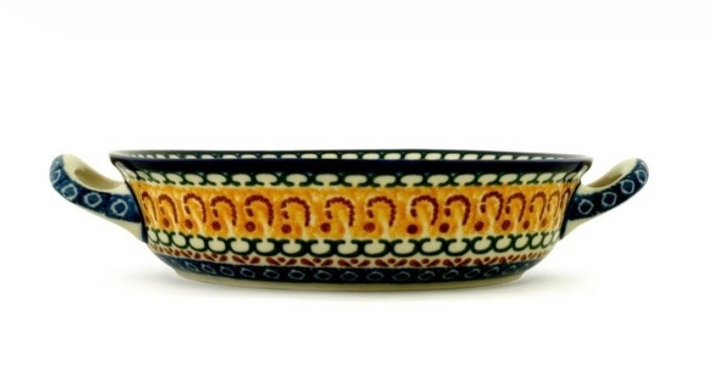 Ceramika Artystyczna, Buena Vista, Round Medium Baker with Handles