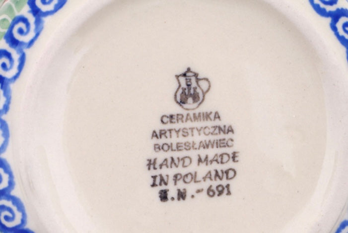 Ceramika Artystyczna Polish Pottery, Babcia's Garden, Bowl with Handles