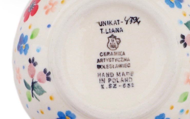 Ceramika Artystyczna, Unikat U4975, Full Bloom, Large Bubble Mug
