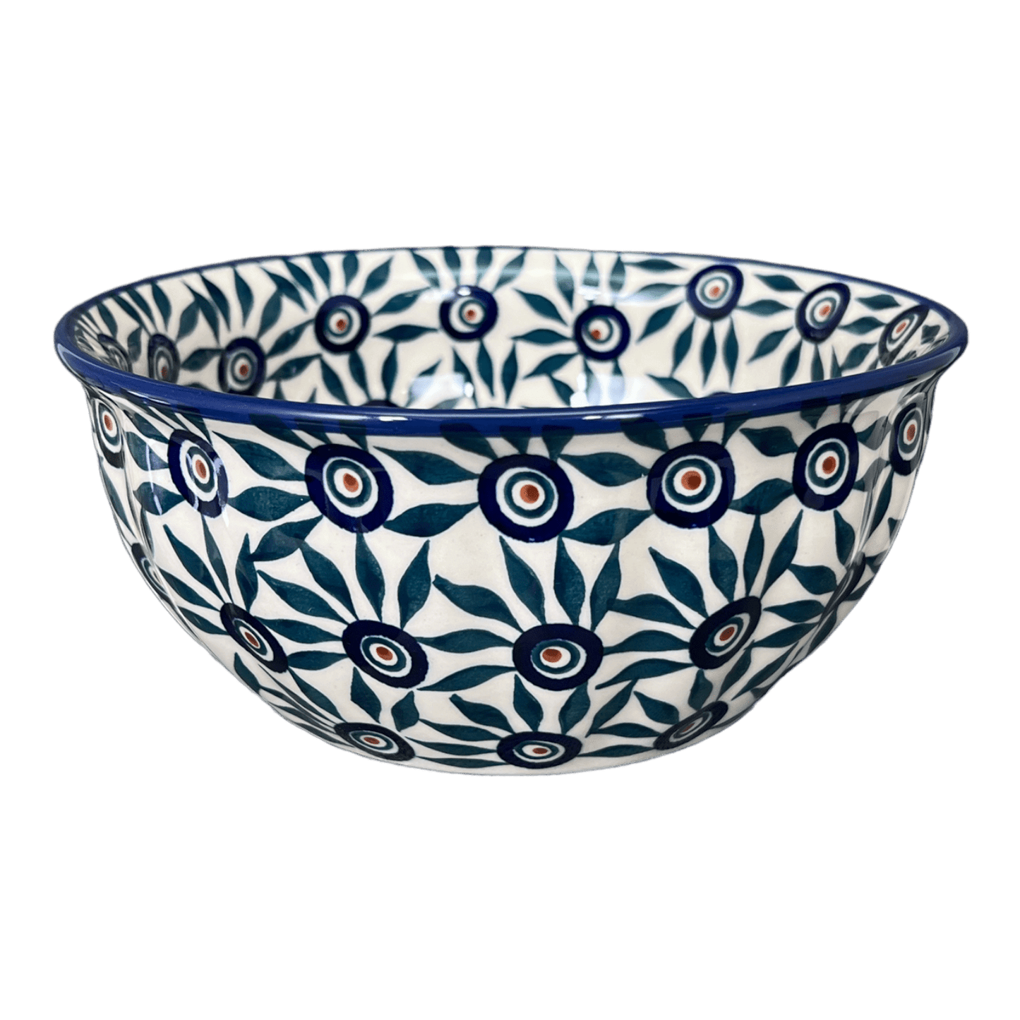 Bowl, Round, 7.75" in "Peacock Parade" by Manufaktura