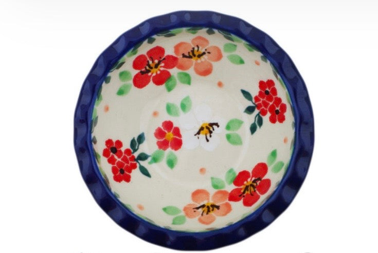 Ceramika Artystyczna, Pink Divinity, Scalloped Bowl