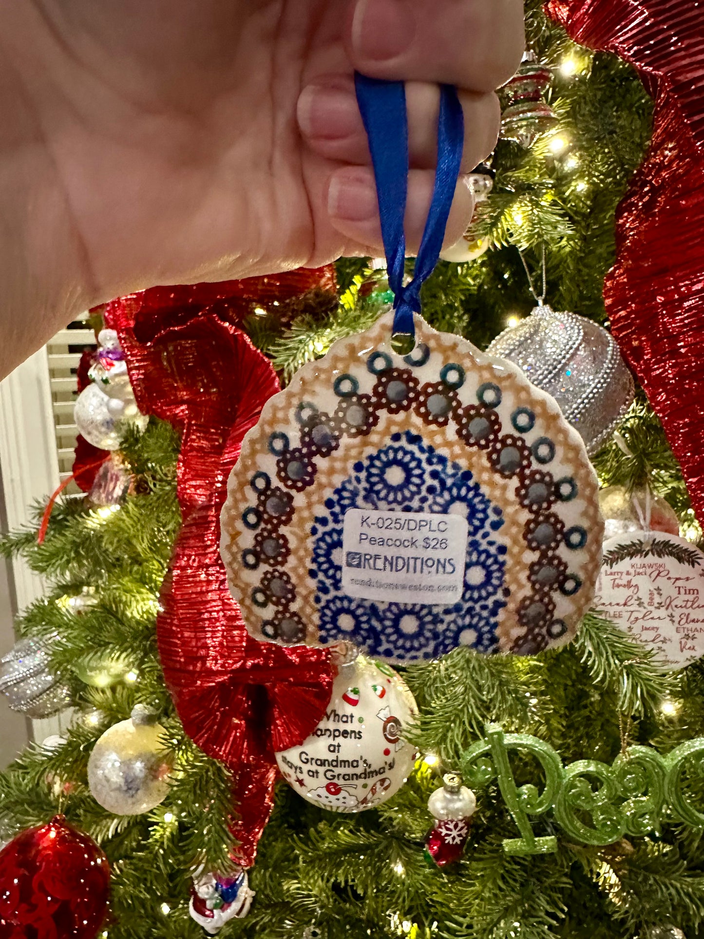 Manufaktura DPLC Posies, Peacock Ornament