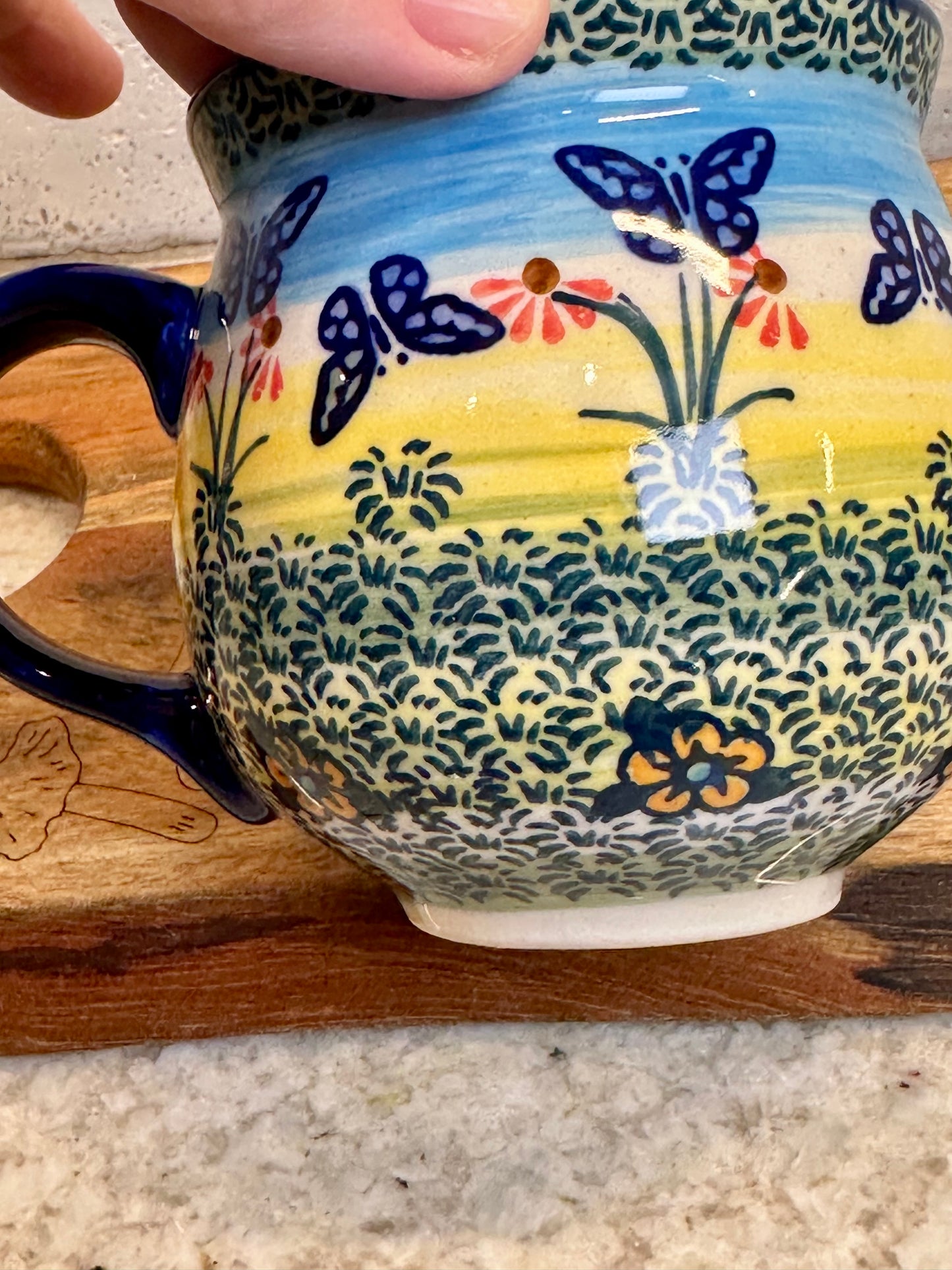 Manufaktura, Butterflies In Flight, Medium Bubble Mug