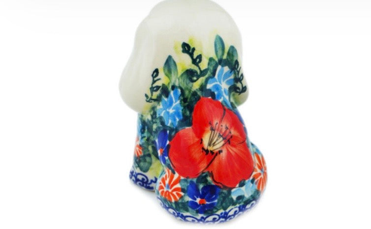 Ceramika Nina, Unikat Pond Flowers, Dog Figurine