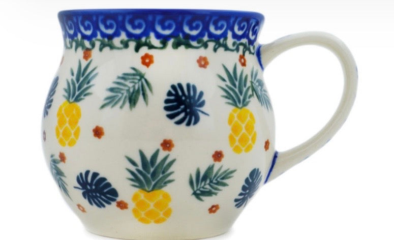 Bona, Pineapple Parade, Bubble Mug, 12 oz.