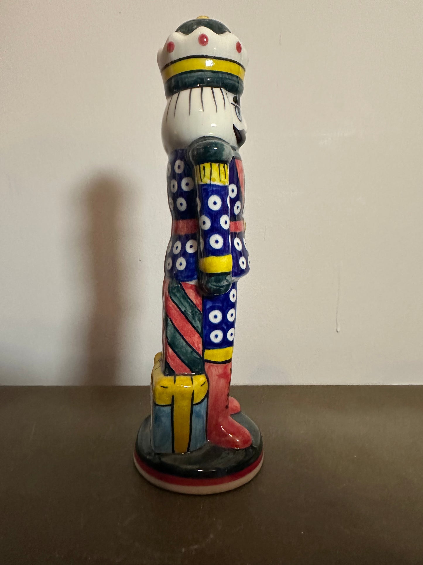 Vena Colorful Owl Eye, Large Nutcracker Figurine