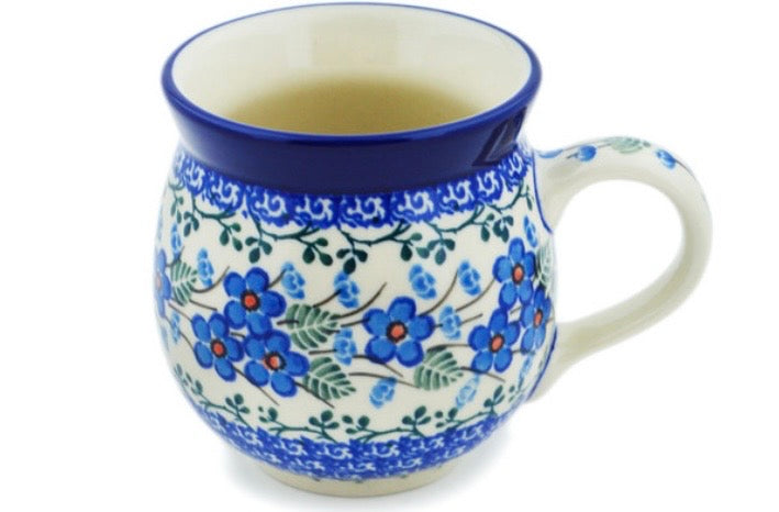 Ceramika Artystyczna, Blue Blossom, Medium Bubble Mug