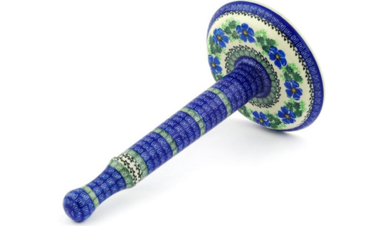 Ceramika Artystyczna Polish Pottery, Scarlet Pimpernel Flower, Paper Towel Stand