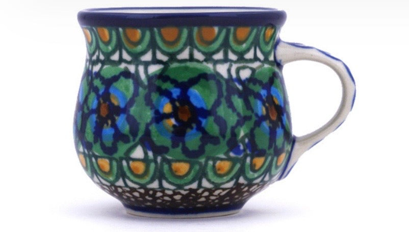 Ceramika Artystyczna, Unikat Mardi Gras, Espresso Cup and Saucer