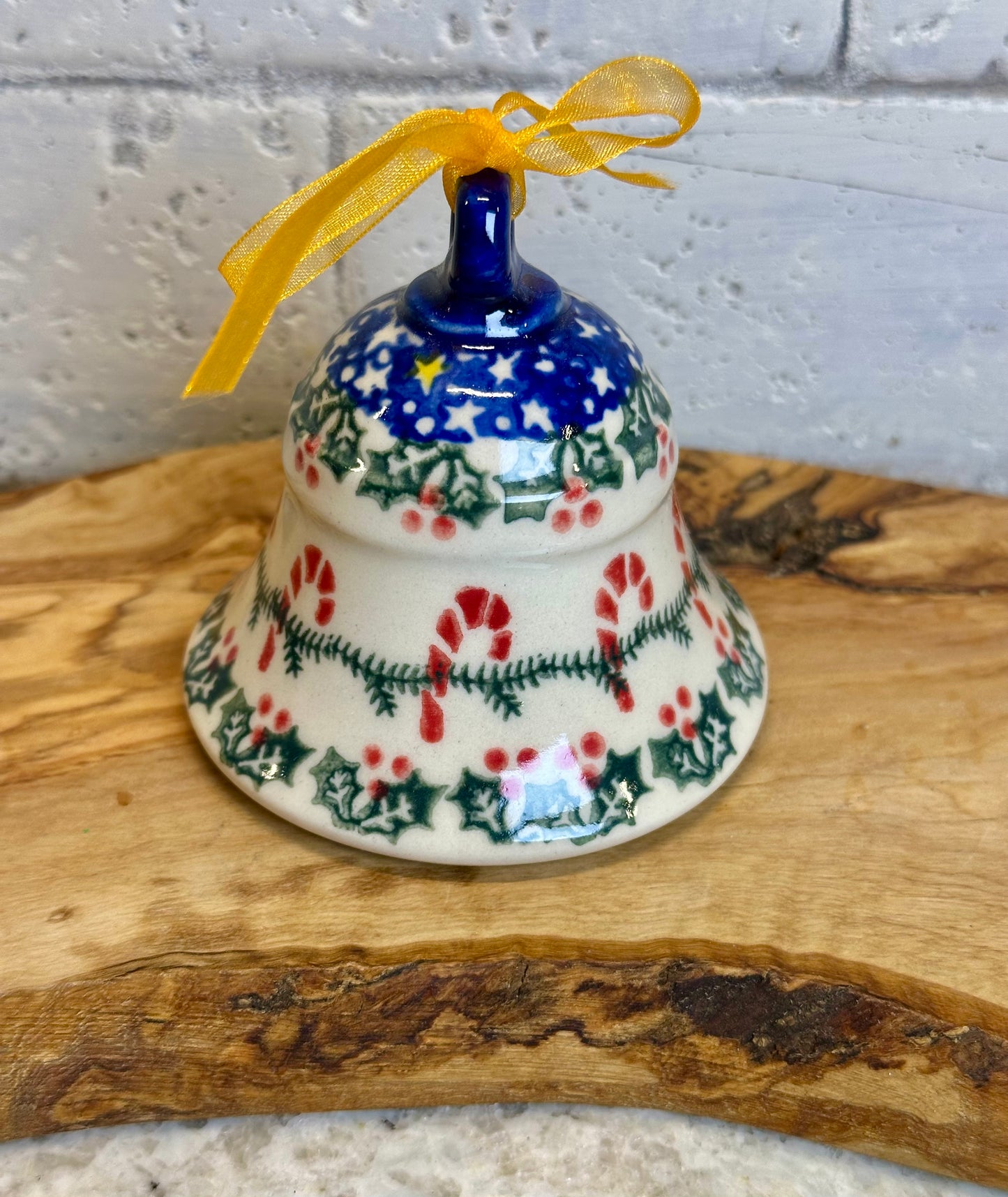 Vena, Candycane and Pine Medium Bell