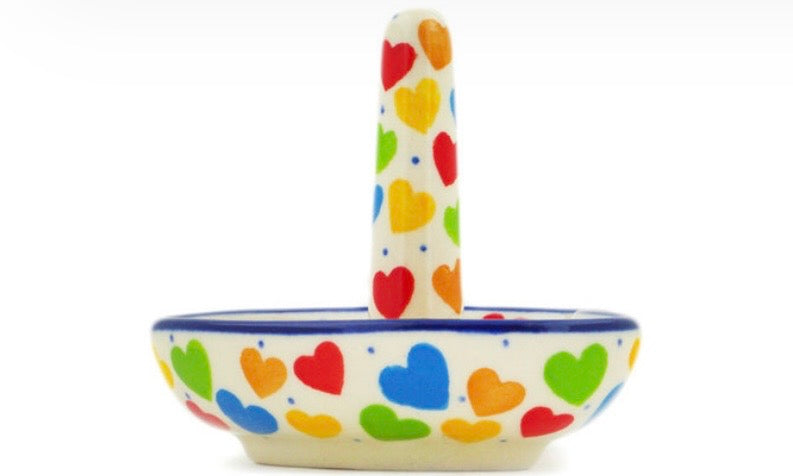 Ceramika Artystyczna, Unikat U4833,  In Love With Love, Ring Holder
