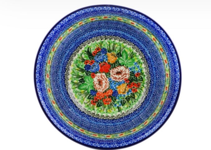 Ceramika Artystyczna, U4863 Carnation Valley,  Large Mixing Bowl  11"