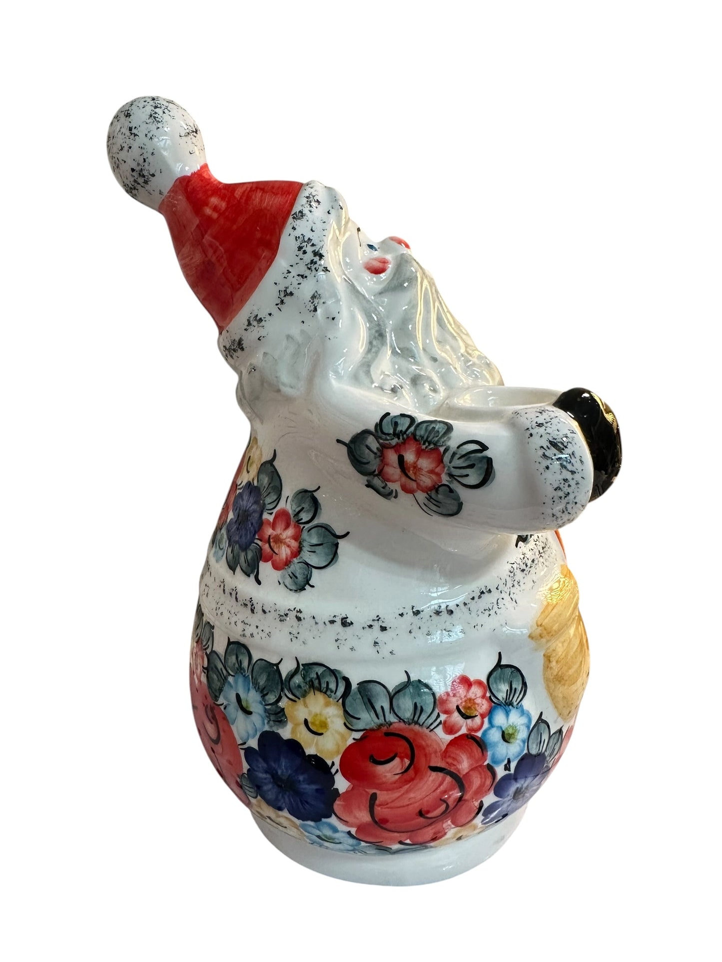 Fajans Wloclawek, Little Flower Patch, Santa Clause Figurine 10"