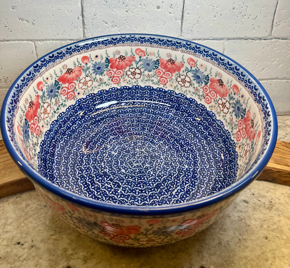 Manufaktura, Sweet Pea, Large Mixing Bowl 11"