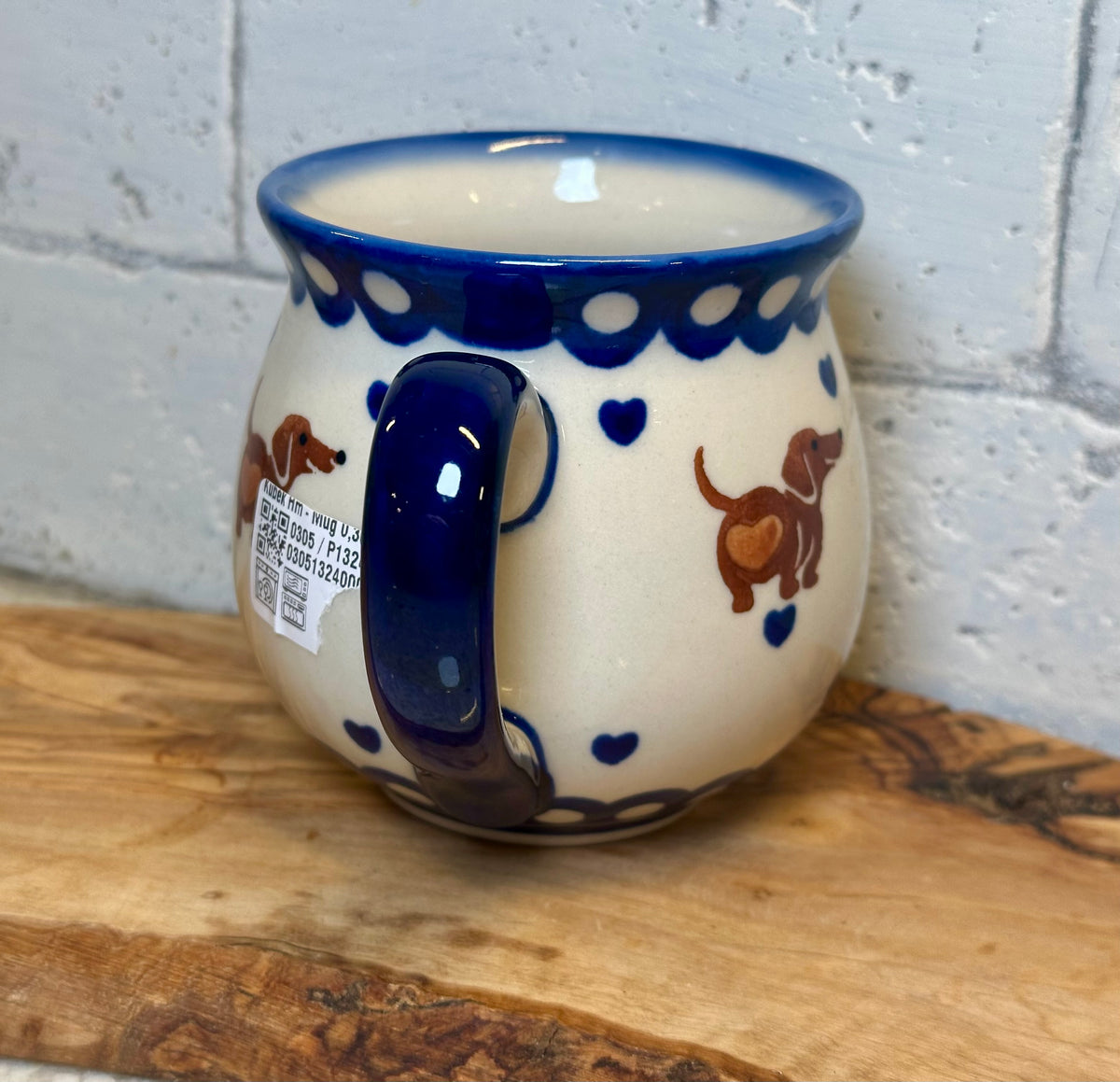 Kalich, 2Q Brown Dachshund, Medium Bubble Mug