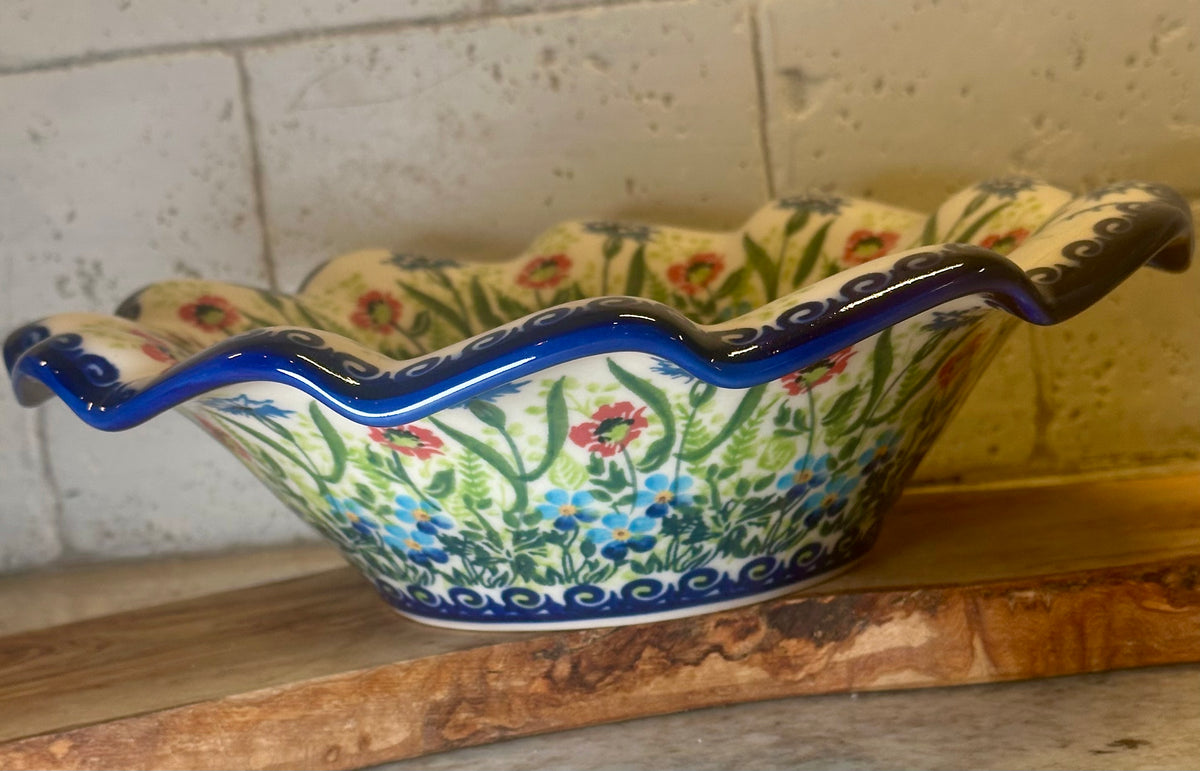 Kalich, 2026 Brand New Shape! Poppy Field, Large Wave Bowl