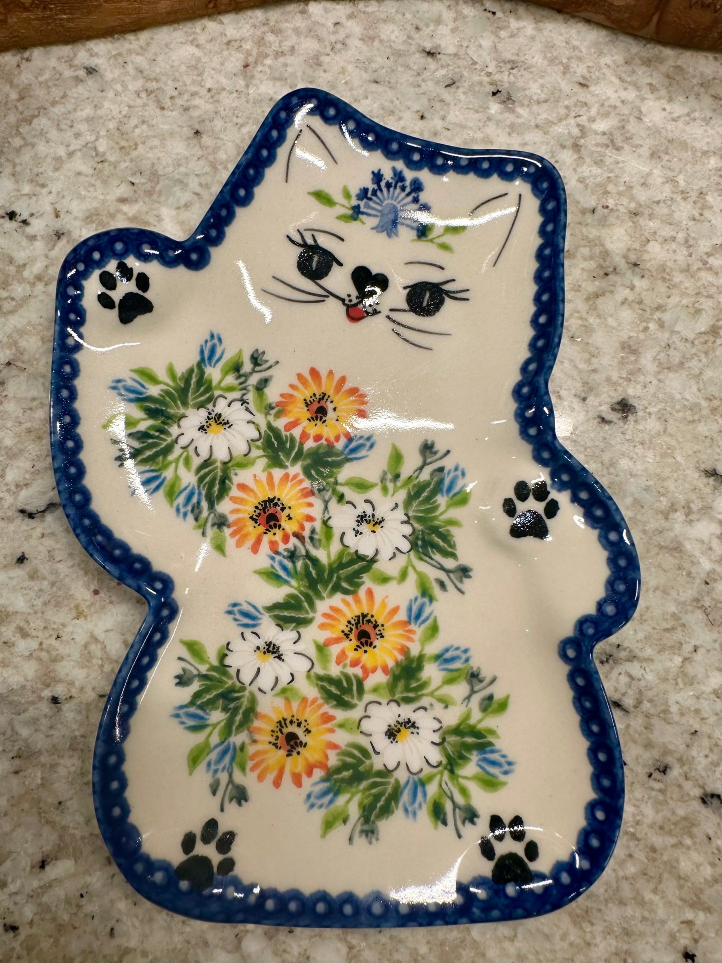 Kalich, Art Level A, Black Paw, Kitty Cat Plate