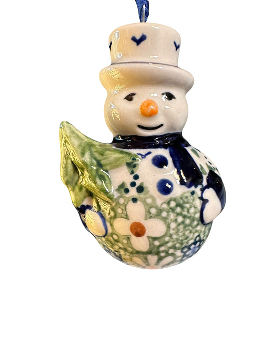 Manufaktura, Daisy Jane, Snowman with Tree Ornament