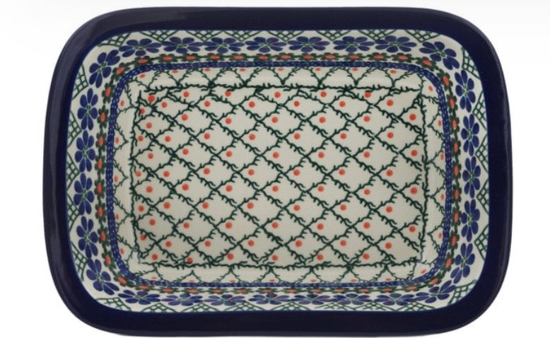 Ceramika Artystyczna, Primrose Trellis, Rectangular Baker