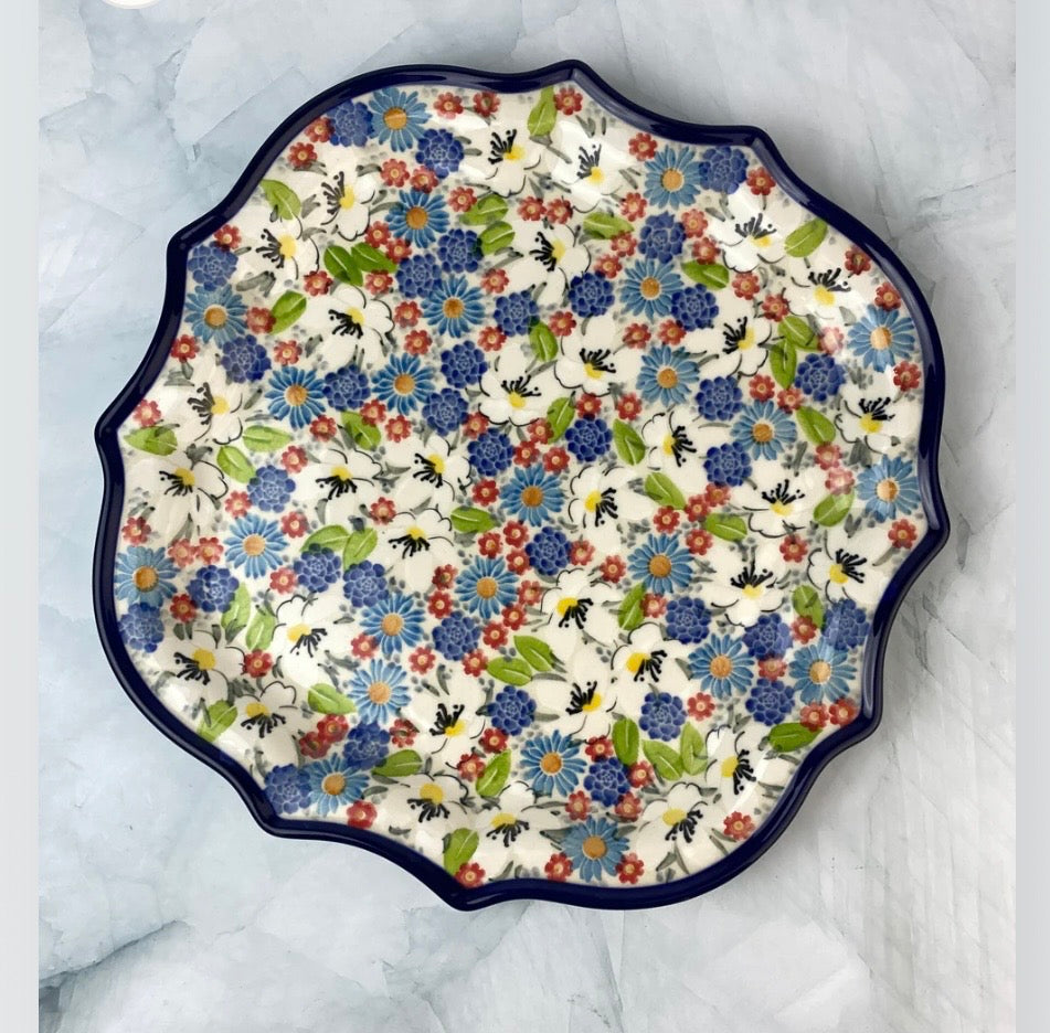 Ceramika Artystyczna, Unikat U5158, 8 Point Platter/Plate