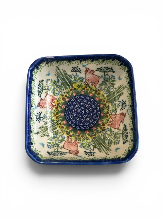 Kalich, Art Level A, Piggy, Square Bowl 5.5"