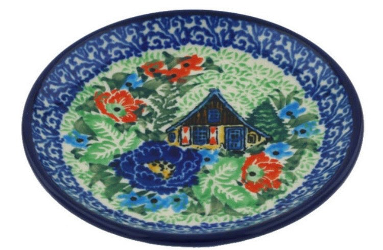 Ceramika Artystyczna, U4127 Autumn Chalet, Coaster/Mini Plate