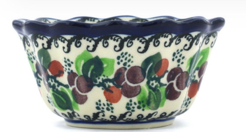 Ceramika Artystyczna, Berry Garland, Fluted Bowl