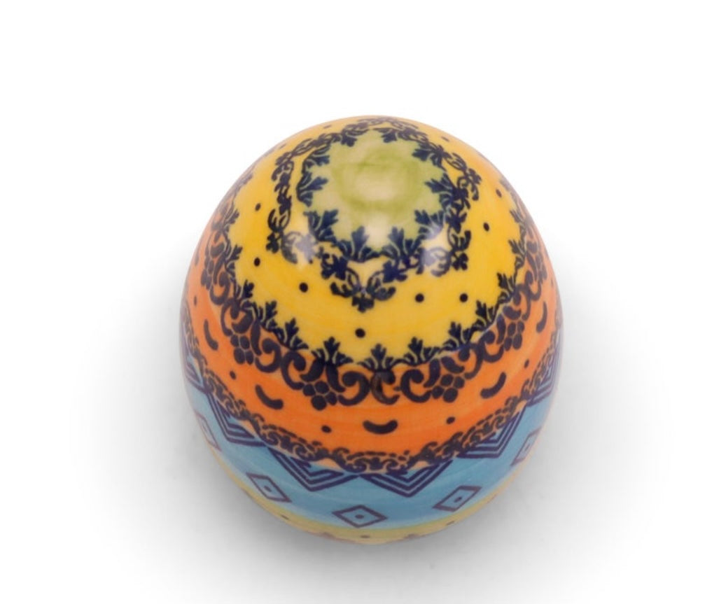 Ceramika Kaola Polish Pottery, Signature Unikat,LE A, 4" Medium Egg