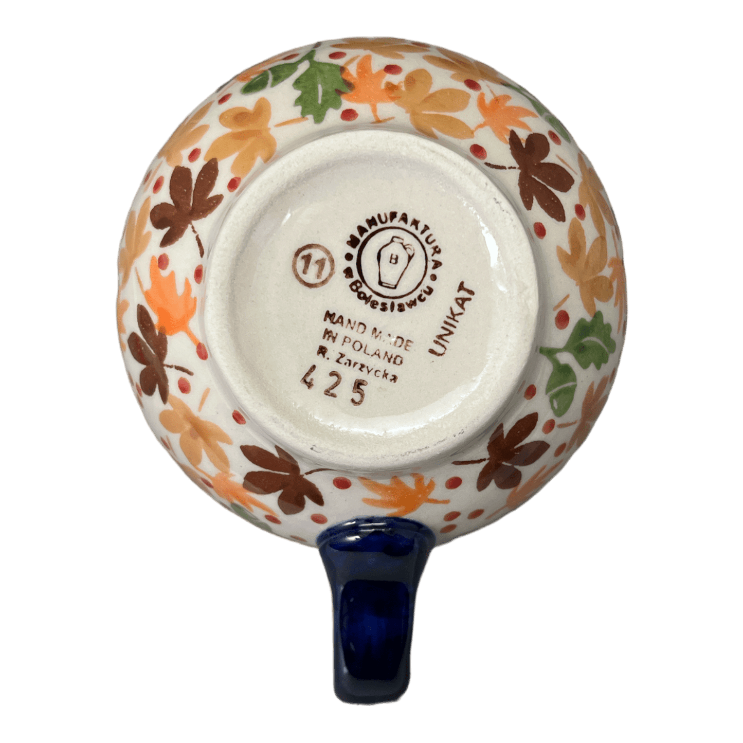 Mug, Belly Mug, 16 oz Large in "Hedgehog Harvest" by Manufaktura