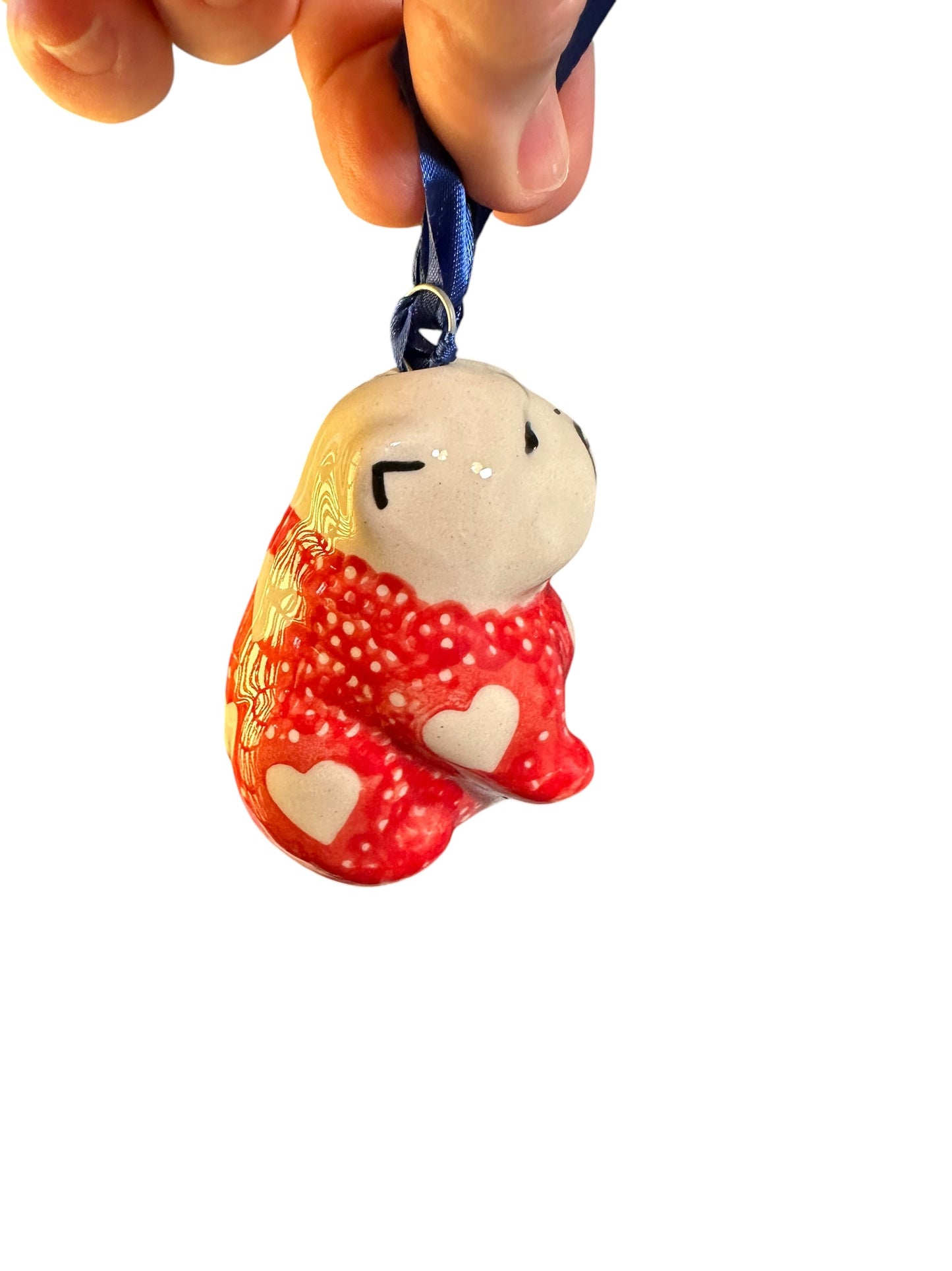 Manufaktura, Heartfelt Hearts, Bulldog, Ornament