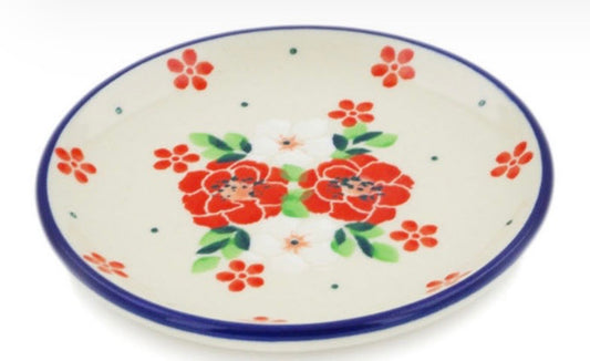 Ceramika Artystyczna, Rosy Cheeks, Coaster/Mini Plate