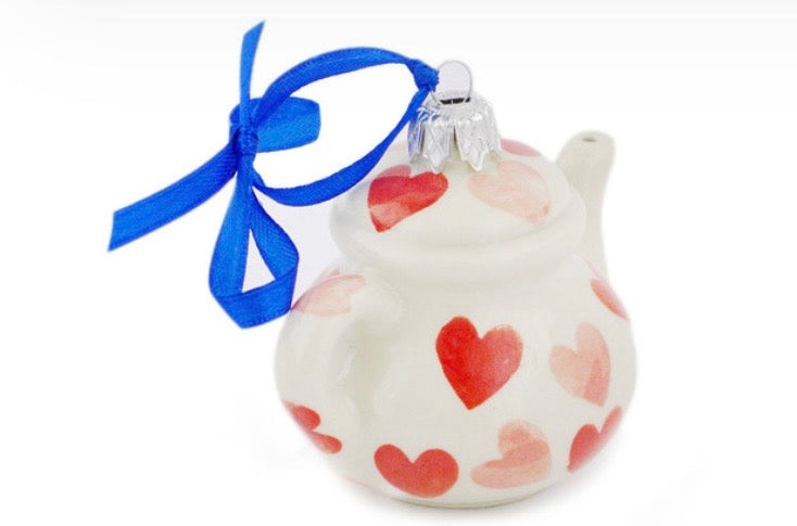 Bona, Loving You, Teapot Ornament 3"