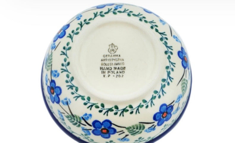 Ceramika Artystyczna, Blue Blossom, Small Bowl 4"