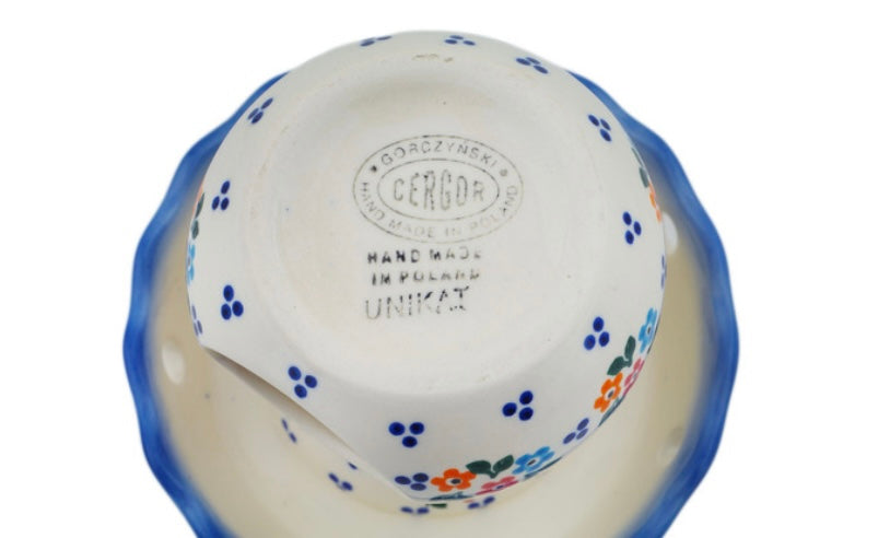 Cergor Polish Pottery, Unikat Sweet Clusters, Aroma Oil Burner Lamp