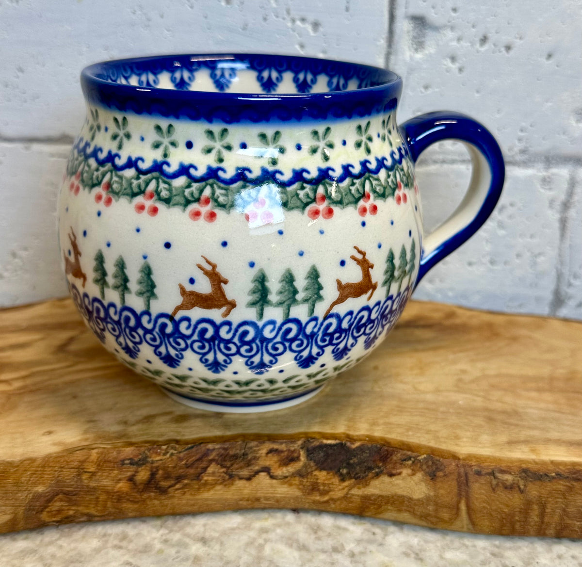 Vena, Running Reindeer, Large Bubble Mug