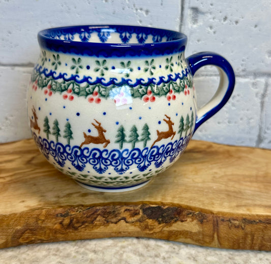 Vena, Running Reindeer, Large Bubble Mug