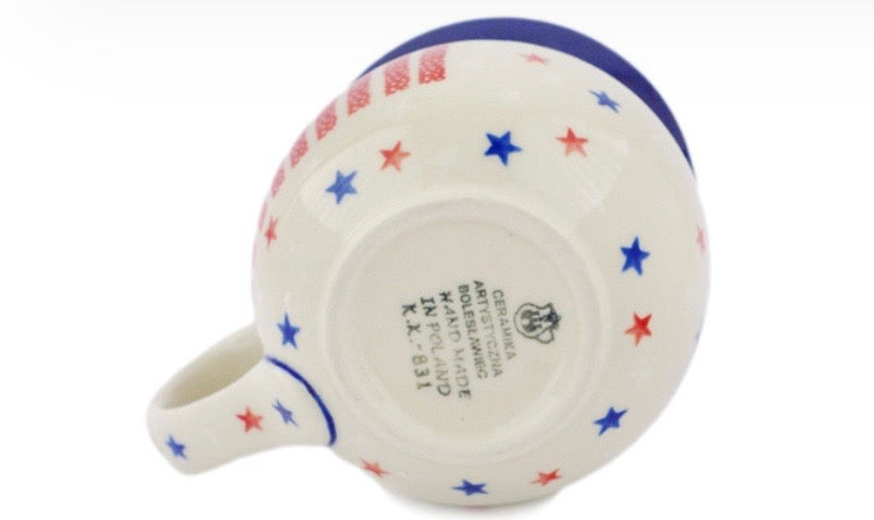 Ceramika Artystyczna, American Stars and Stripes, Large Bubble Mug