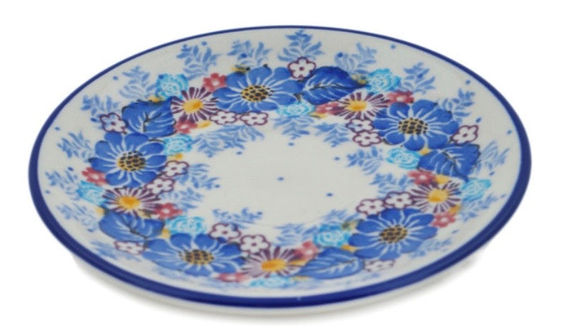 Ceramika Artystyczna, Unikat U4654, Flower Wreath, Saucer