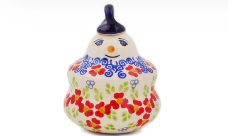 Manufaktura, Red Chains, Snowman Ornament