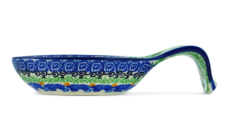 Ceramika Artystyczna Polish Pottery, Unikat, My Garden Window, Spoon Rest