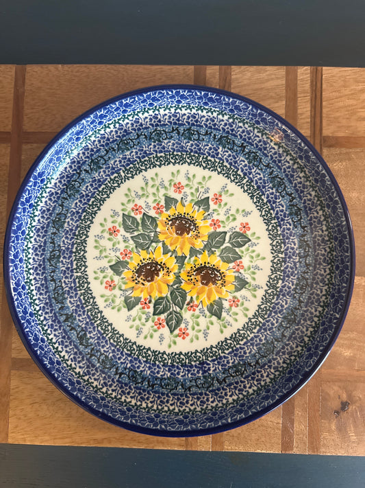 Ceramika Artystyczna Polish Pottery Unikat, U4738, 10" Cookie Platter