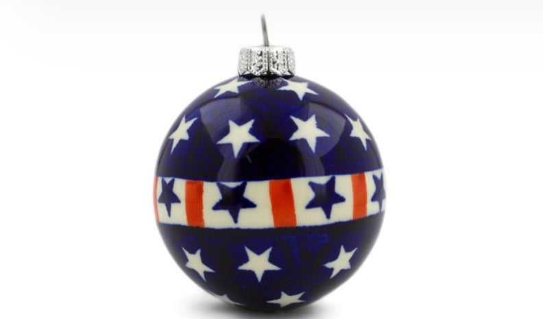 Zaklady, Americana, Christmas Ball Ornament 3"